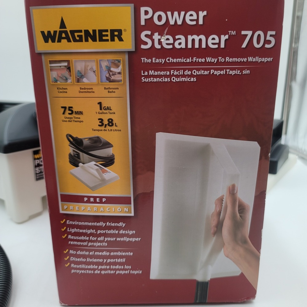 Wagner Power Steamer 705 Wallpaper Remover 1 Gallon 1500W Chemical-Free Portable - Picture 12 of 12
